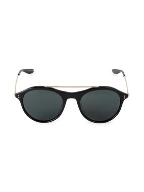 Barton Perreira  Vanguard 52MM Aviator Sunglasses Black